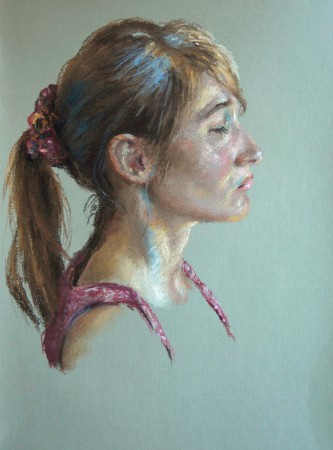 Jean-Christophe Gondouin, Sonia, pastel sec